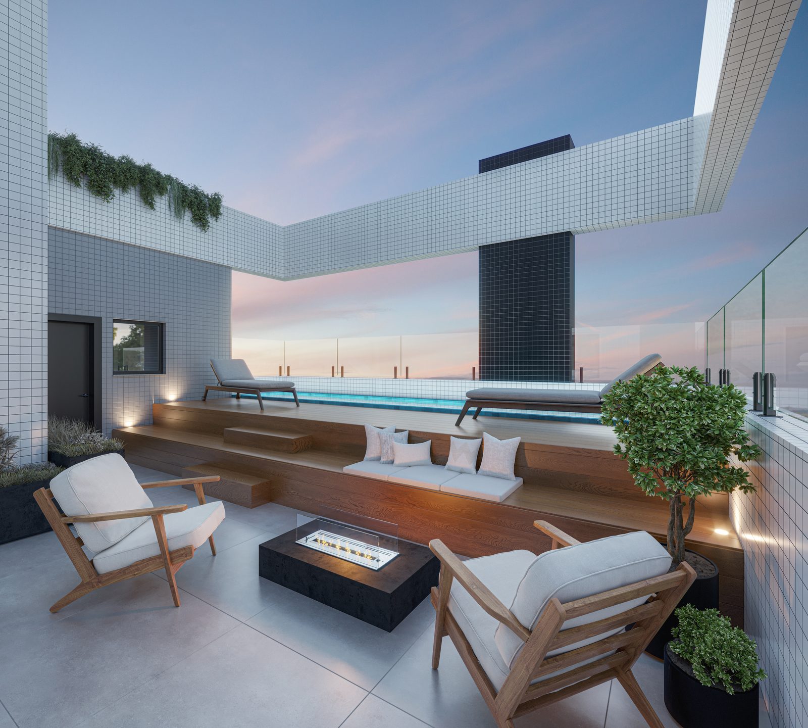 Piscina Aquecida no Rooftop